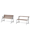 Modern Outdoor Furniture Stainless Steel Multifunctional Folding Table and Chair