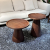 Modern Solid Wood Round Coffee Table Creative Edge Table for Living Room Home Hotel Apartment Furniture
