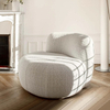 Modern Living Room Furniture OEM Customized Luxury Fluffy Shearling Velvet Hotel Apartment Leisure Single Sofa Accent Chair