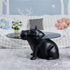 Factory Price Creative Design Round Tea Table Modern Home Villa Living Room Hotel Furniture Tempered Glass Coffee Table