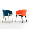 Modern Restaurant Furniture Chair Dinning Room Velvet Luxury Fabric Dining Lounge Chair for Hotel