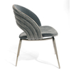Italian Style Dining Room Furniture Fabric Dining Chair Modern Luxury Design Gold Steel Legs Home Kitchen Dinner Chair