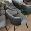 Modern Nordic Furniture Hotel Armchair Living Room Genuine Leather Velvet Fabric Luxury Lounge Chair