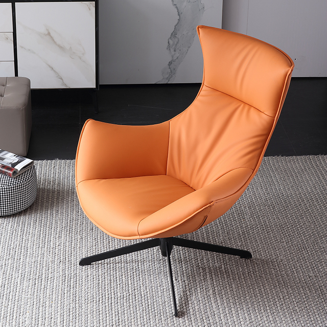 Chaise paresseuse moderne, mobilier de salon, fauteuil en cuir inclinable, canap&eacute; simple de loisirs