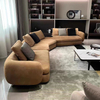 Italian Style Modern Sofa Home Living Room Stainless Steel Velvet Fabric Couch Hotel Luxury Sofa Set Furniture