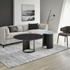 Modern Design Round Marble Coffee Table Set Concrete Metal Tea Table Hotel Living Room Furniture