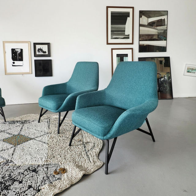 Sill&oacute;n de tela de lino estilo Wabi Sabi, silla de ocio para sala de estar de dise&ntilde;o minimalista italiano