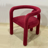 Nordic Modern Style Living Room Hotel Apartment Accent Armchair Fine Dining Velvet Upholstered Leisure Chair