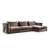Modern Sofa Set Furniture Villa Living Room I Shape Leather Luxury Sofas Hotel Sectional Couch