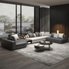 High-end Factory Price Fabric Sofa Set with Leather Arm Luxury Modern Sectional Sofa for Living Room