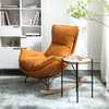 Modern Style Design Leisure Recliner Chair Technology Fabric Down Filling Living Room Rocking Chair