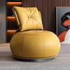 Modern Living Room Metal Leg Leisure Armchair Chair Hotel Cafe Restaurant Fabric Swivel Lounge Chair for Home