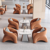 Luxury Leisure Single Sofa Chair Modern Club Small Velvet Fabric Arm Accent Chairs for Living Room