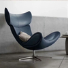 Modern Hotel Living Room Lounge Chair Leisure Chair Stainless Steel Leg Leather Armchair Sofa Chair