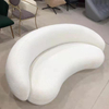 Modern Design Semi Circle Hotel Sofa Round Velvet Fabric Sectional Curved Sofas for Living Room Set