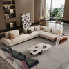 Luxury Villa Living Room L Shaped Sofa Set Custom Furniture Modern Leather Modular Sectional 7 Seater Corner Sofa Couch