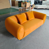 Luxury Italian Design 2-Seater 3-Seater Modern Velvet Couch Furniture Creative Accent Sofa Set for Living Room Villa Home Office