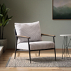 Nordic Single Sofa Chair Light Luxury Italian Design Leather Leisure Armchair for Hotel Apartment Bedroom Villa Home Office