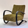 Modern Creative Design Leisure Chair Solid Wood Velvet Fabric Armrest Used for Villa Living Room Luxury Hotel Apartments