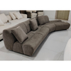Modern Italian Design Luxury Furniture Sectional Sofa Comfortable Shaping Sponge Velvet Modular Couch Living Room Sofa Set