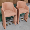 Modern Stainless Steel Base Dining Chair Velvet Soft Cushion Home Restaurant bar Chair New Design Leisure bar Stool