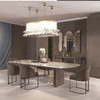 Luxury Stainless Steel Dining Chair Velvet PU Leather Upholster Restaurant Chair for Home Hotel