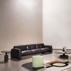 Hot Selling Italian Design Modern Living Room Furniture 1 2 3 Seater Sofa Set Leather Upholstered Sofas for Hotel Lobby