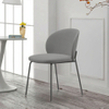Factory Direct Dining Chair Nordic Modern Minimalist Style with Italian Luxury Iron Metal Light Backrest Home Furniture
