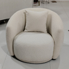 Modern Design Rotating Armchairs Living Room Furniture Accent Chair Velvet Fabric Single Sofa