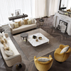 Italian Style Living Room Velvet Fabric Sofa 3 Seater European Couch Modern Luxury Hotel Customized Sofa Set