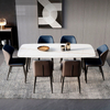 Modern Simple Dining Chair Household Nordic Style Leisure Light Luxury Coffee Hotel Leather Backrest Restaurant Chair
