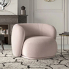 Modern Leisure Chair Light Luxury Designer Cloth Sofa Living Room Hotel Apartments Velvet Fabric Sofa Armchair
