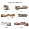 Modern Leisure Chair Light Luxury Designer Cloth Sofa Living Room Hotel Apartments Velvet Fabric Sofa Armchair