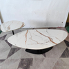 Luxury Alien Coffee Table Modern Villa Living Room Furniture Leaf Creative Marble Tea Table