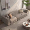 Modern Luxurious Three Person Sofa Striped Leather Cloth Home Office Furniture Villa Living Room Hotel Lobby Sofa Set