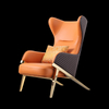 Luxury, Latest Modern and New Design Chic and Elegant Leisure High Back Leather Leisure Single Person Sofa Chair