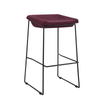 Modern Fashion Solid Iron Frame Leather Cloth Shaped Cotton Durable Hotel bar Office Front Desk bar Chair Can Be Customized