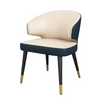 Modern Solid Wood Leather Hotel Restaurant Cafe Negotiation Chair Fabric Dining Room Furniture Wooden Dining Chair