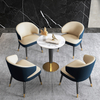 Modern Solid Wood Leather Hotel Restaurant Cafe Negotiation Chair Fabric Dining Room Furniture Wooden Dining Chair