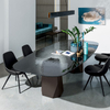 Modern Luxury Furniture Black Marble Top Gold Stainless Steel Metal Design Restaurant Living Room Bedroom Dining Table Set