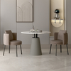 Modern Minimalist Design Restaurant Furniture Metal Stainless Steel Fabric Upholstered Rotatable Dining Chairs for Hotel Kitchen