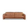 Customized Italian Minimalism Design Furniture Synthetic Leather 3 Seater Living Room Sofa