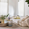 Hot Selling Modern Minimalism Hotel Living Room High Quality White Velvet Fabric 3 Seater Bedroom Sofa Furniture