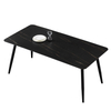 Modern Simple Rectangular Dining Room Table Metal Leg Marble Table Assembly Table