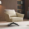 Modern Living Room Furniture Single Person Leisure Lounge Chair Revolving Leather Accent Sofa Chair