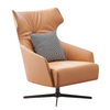 Modern Nordic Living Room Chair Revolving Hotel Armchair Fabric Designer Luxury Lounge Chair