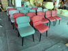 Modern Restaurant Dinning Furniture Leather Dining Room Chairs With Metal Frame Legs