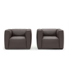 Modern Design Living Room Sofa Set Leather Single Three-person Sofa High-quality Stainless Steel Leg Comfortable Sofa Set