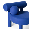 Modern Design Single Armchair Blue Velvet Fabric Hotel Villa Living Room Furniture Leisure Chair