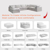 Modern Design Living Room Furniture Modular Sofa Couch Hotel Lobby Down Linen Fabric L-shaped Cloud Sofa Set